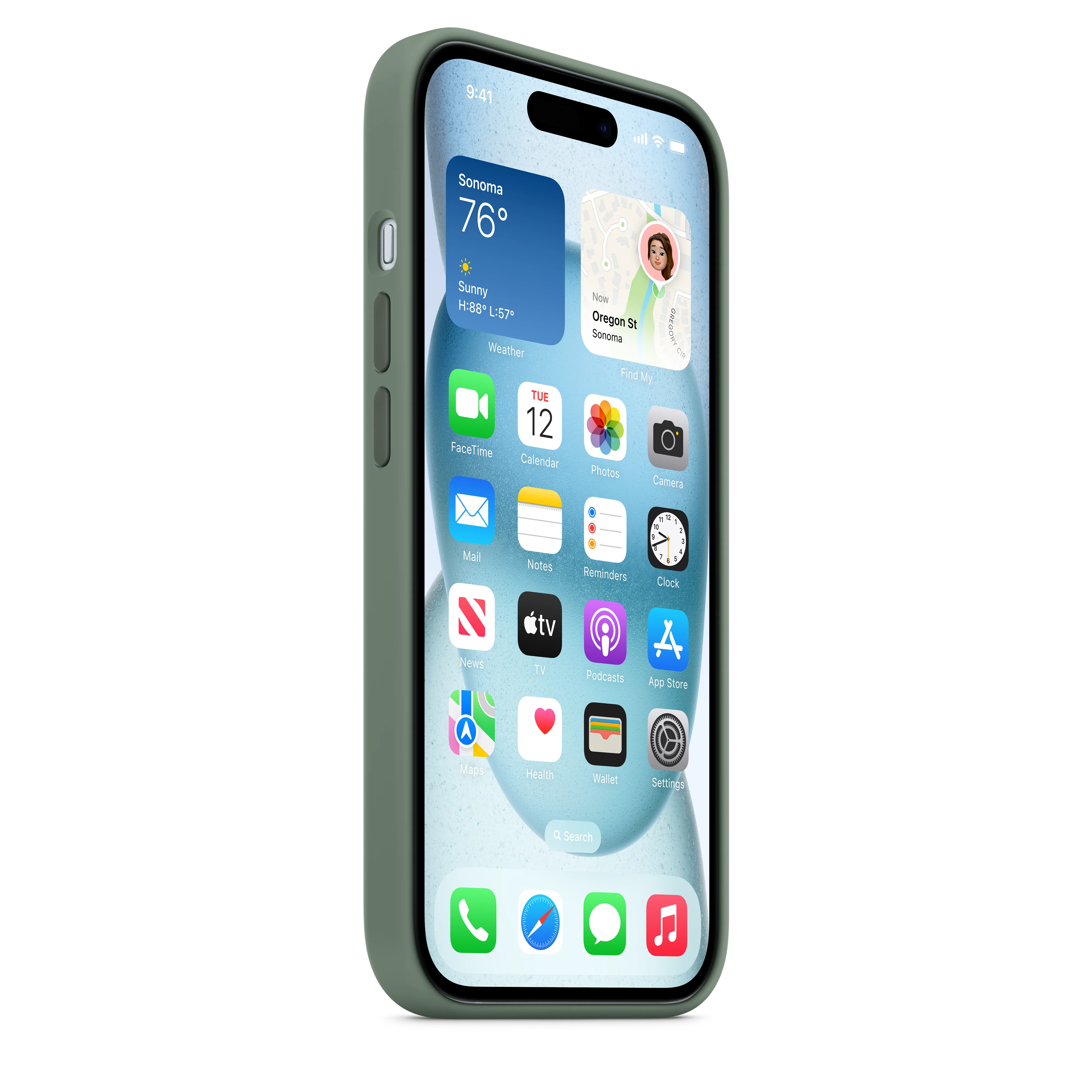 iPhone 15 Silicone Case with MagSafe - Cypress - Image 7