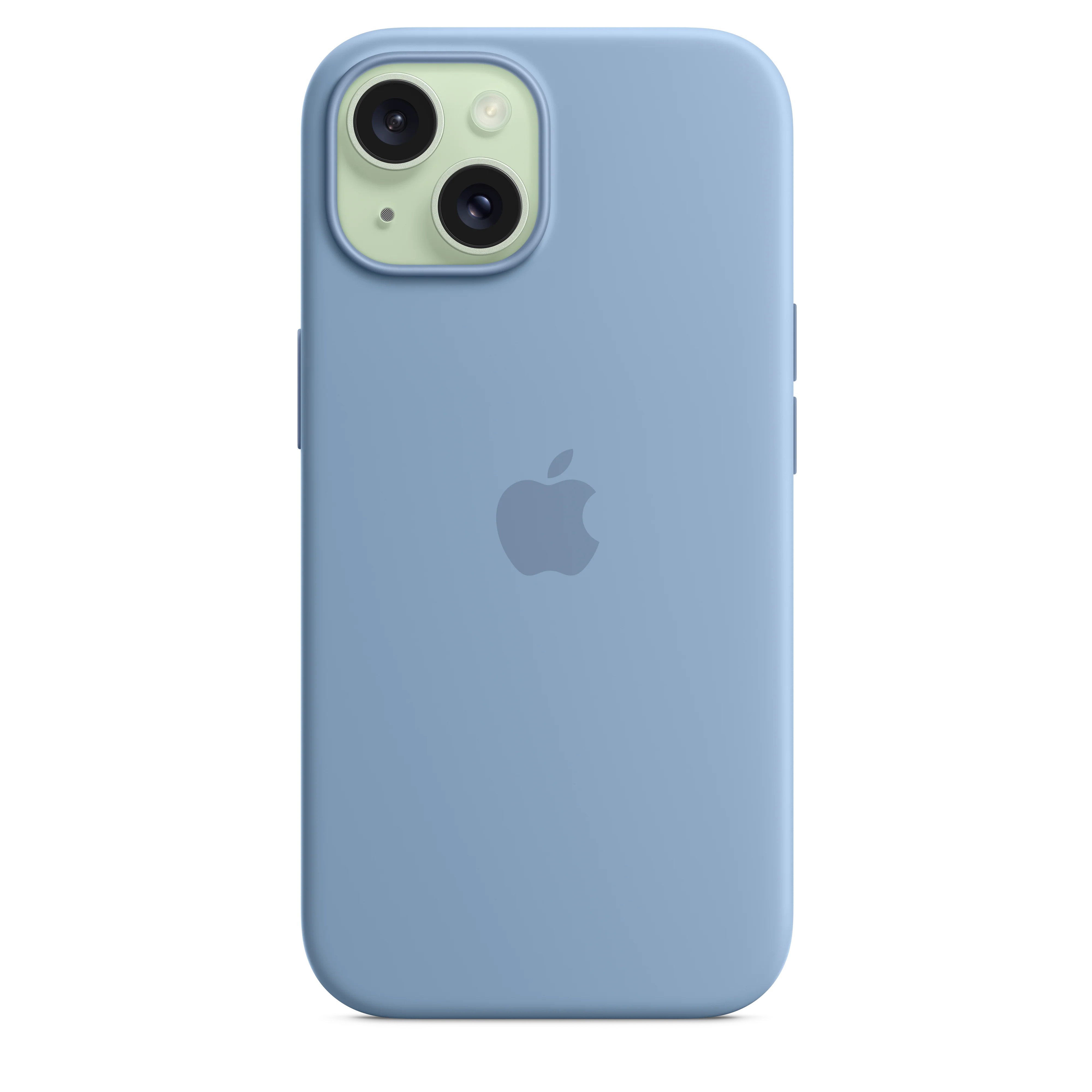 iPhone 15 Silicone Case with MagSafe - Winter Blue - Image 4