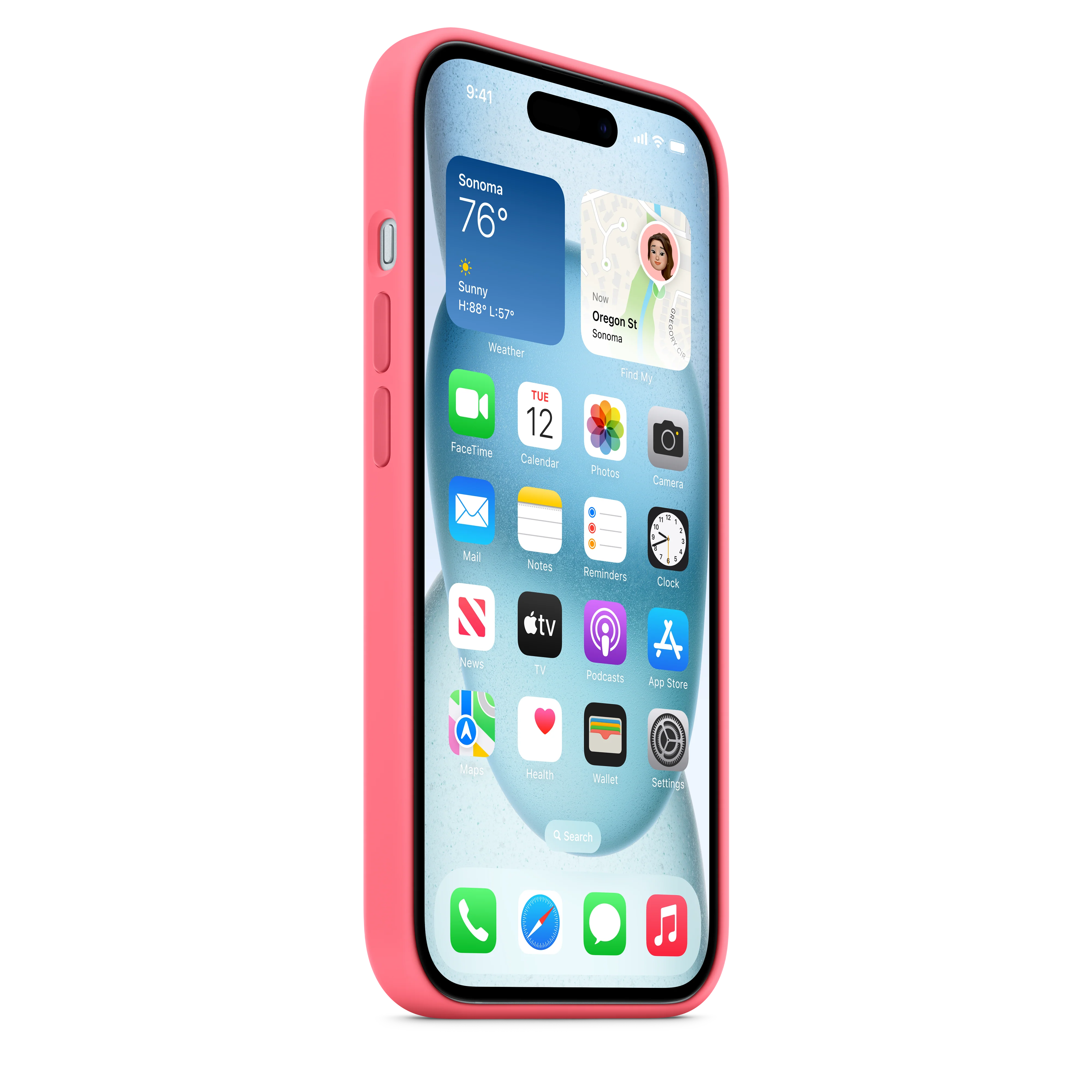 iPhone 15 Silicone Case with MagSafe - Pink - Image 6