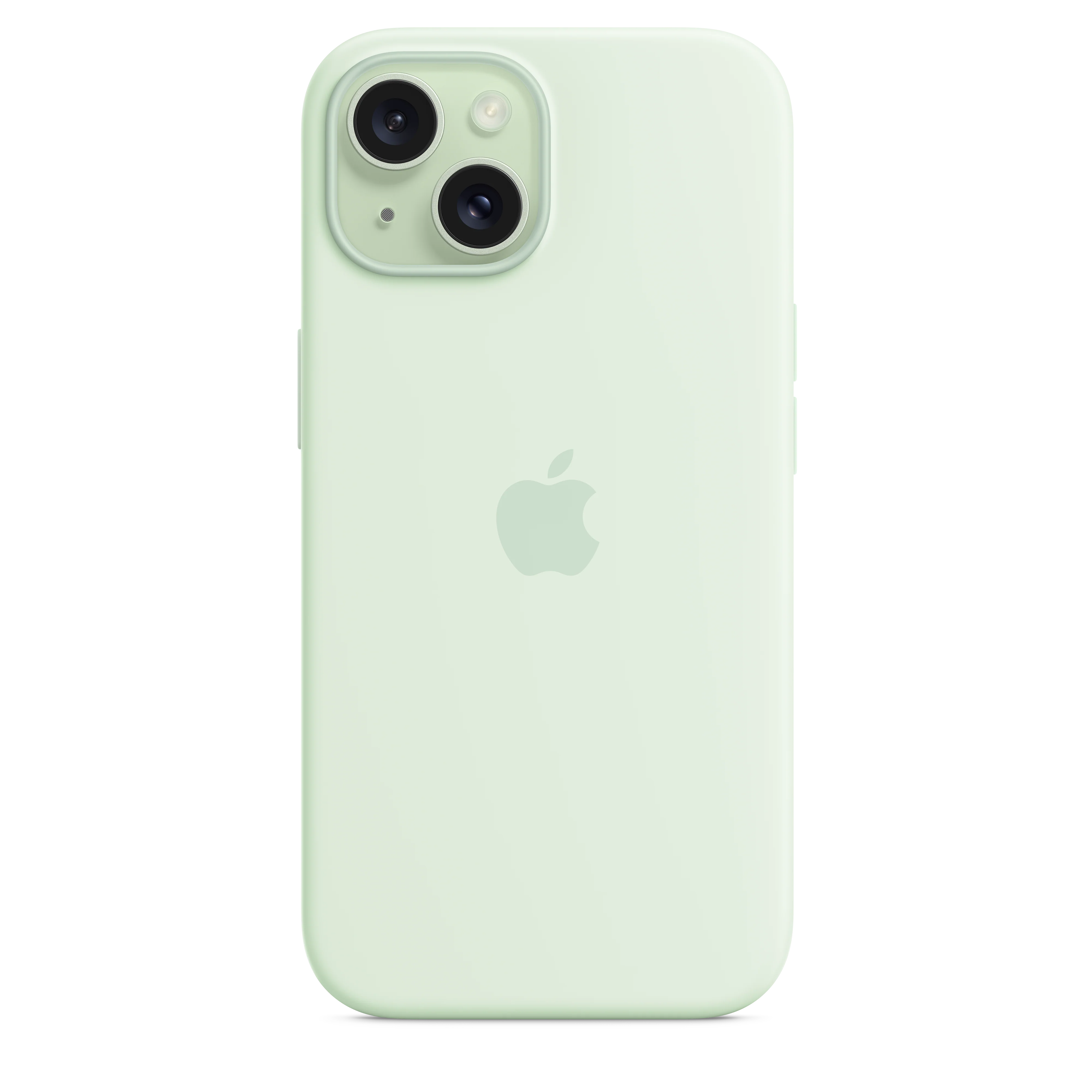 iPhone 15 Silicone Case with MagSafe - Soft Mint - Image 4