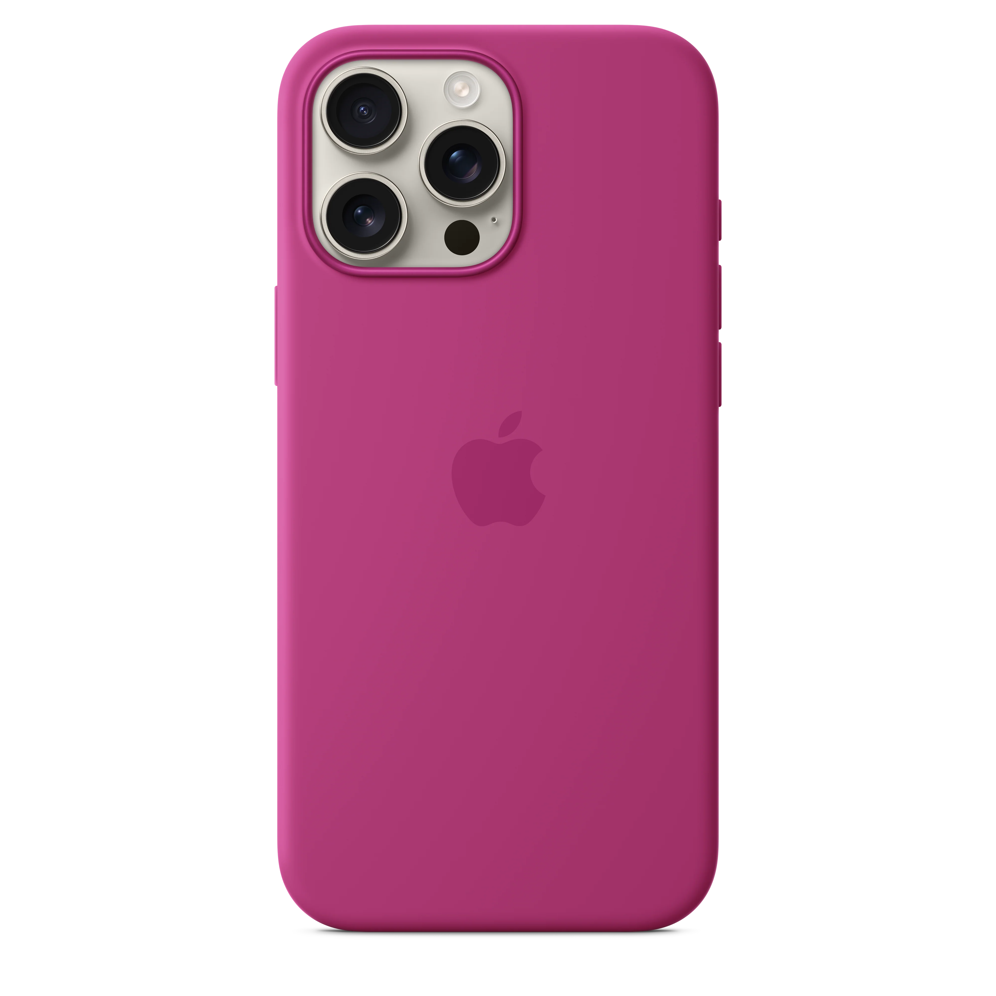 iPhone 16 Pro Max Silicone Case with MagSafe - Fuchsia - Image 2