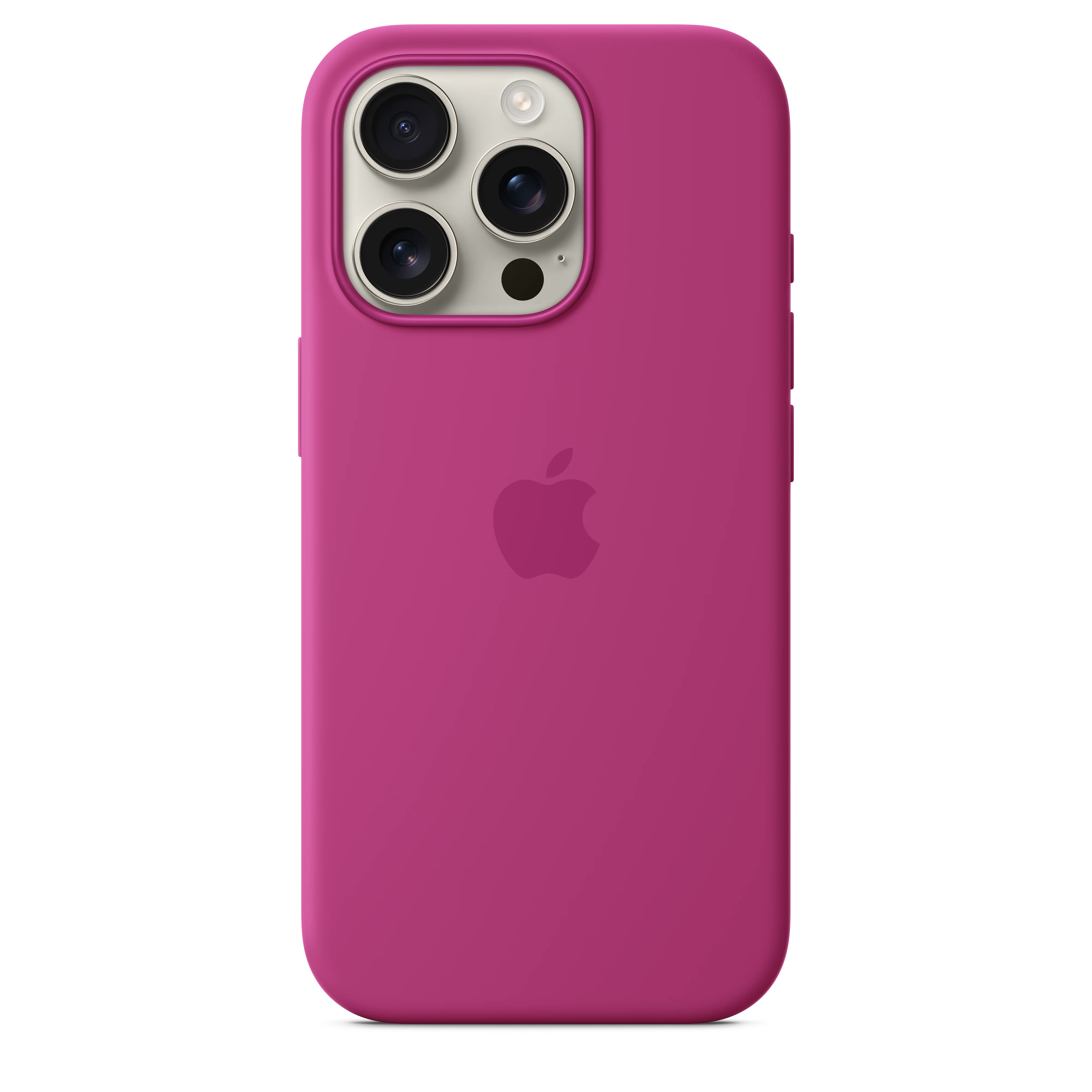 iPhone 16 Pro Silicone Case with MagSafe - Fuchsia - Image 2
