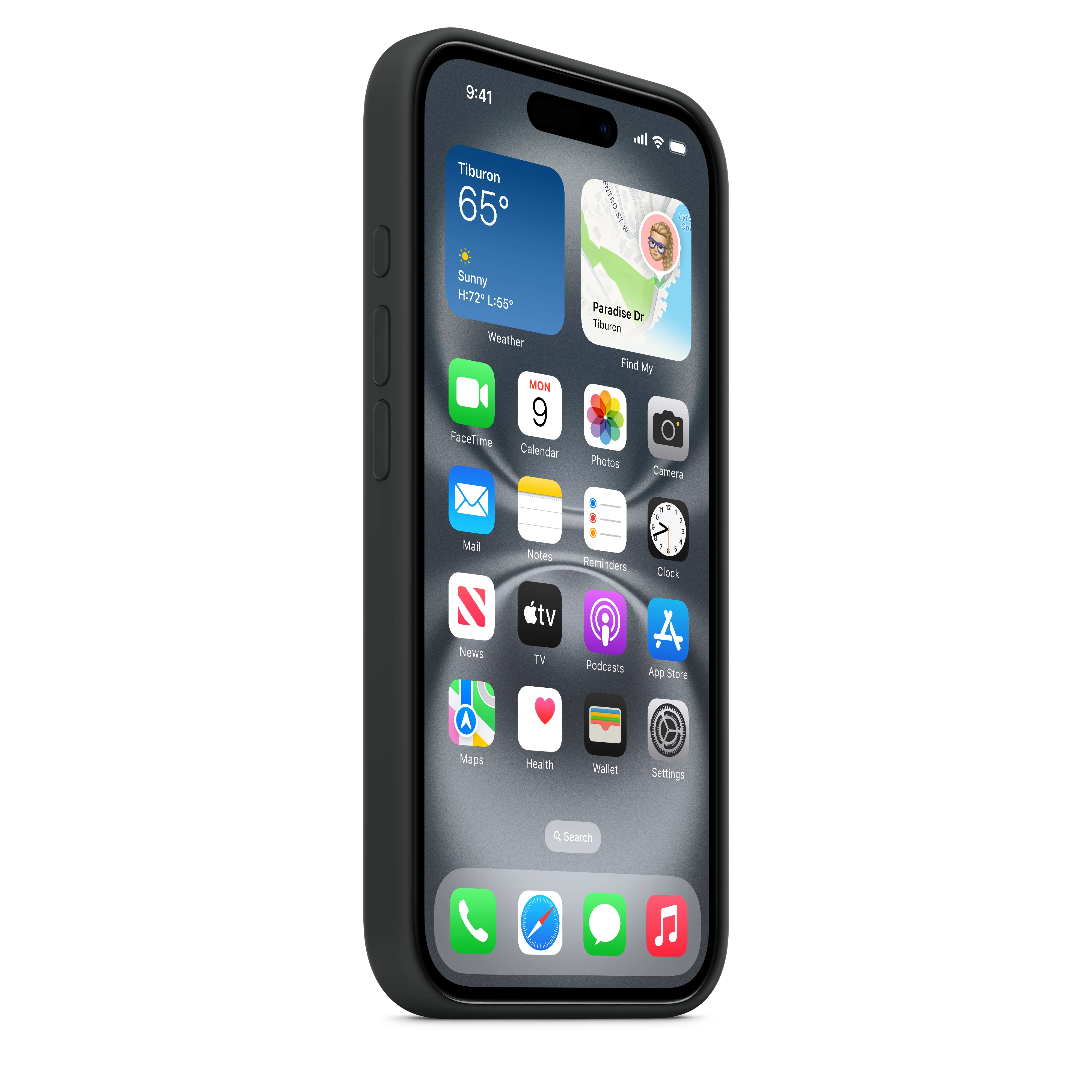 iPhone 16 Silicone Case with MagSafe - Black - Image 5