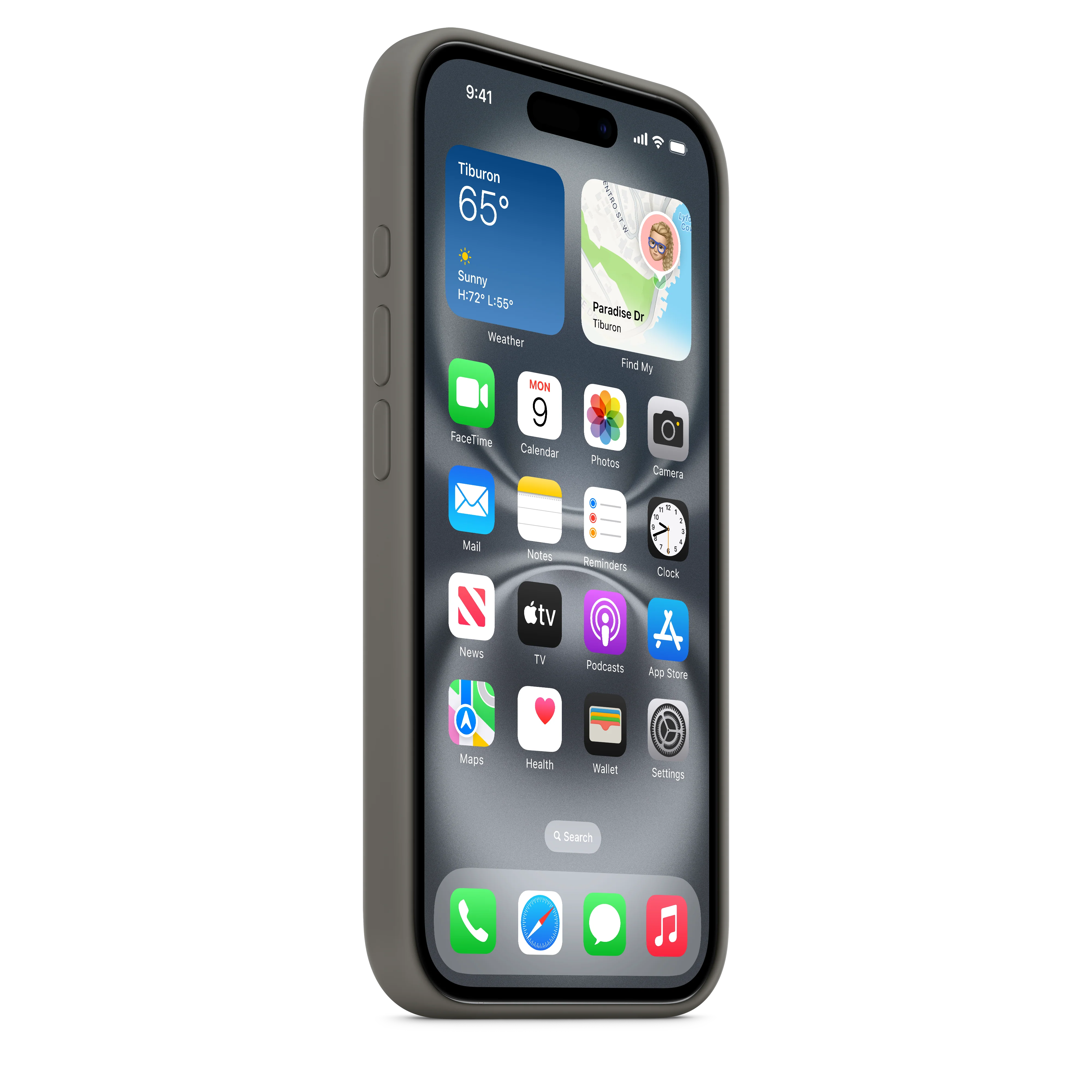 iPhone 16 Silicone Case with MagSafe - Stone Grey - Image 5