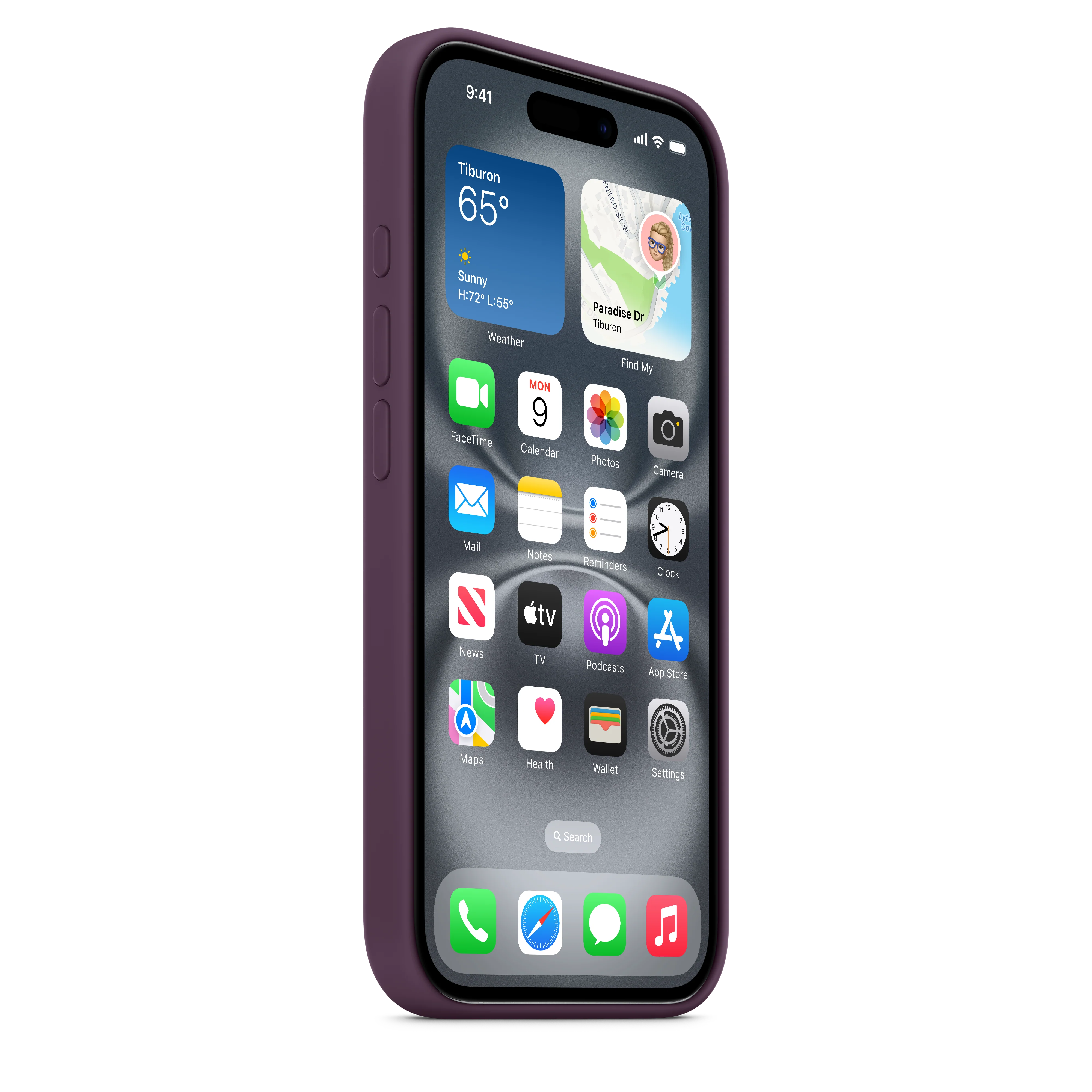 iPhone 16 Silicone Case with MagSafe - Plum - Image 5