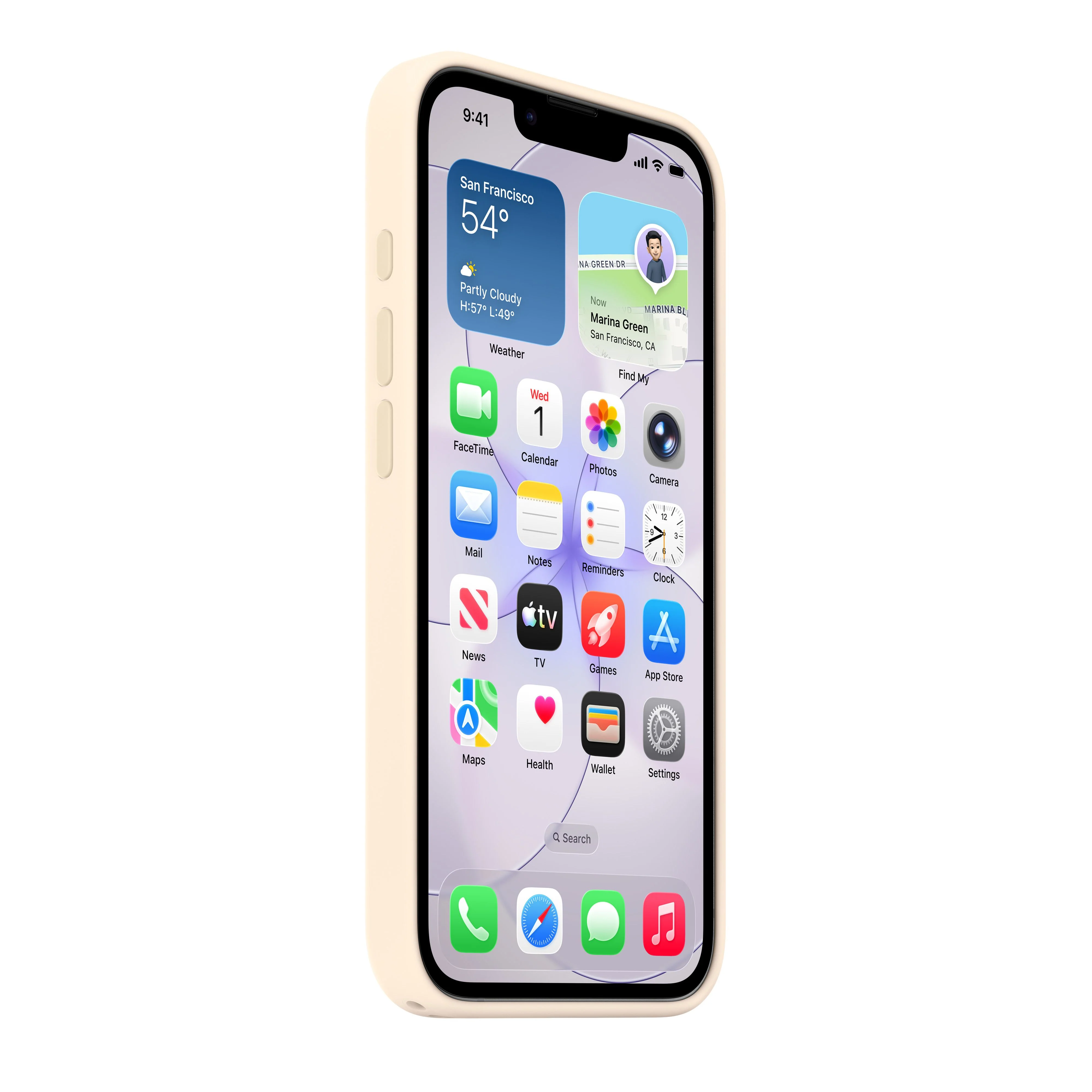 iPhone 17e Silicone Case with MagSafe – Vanilla - Image 4