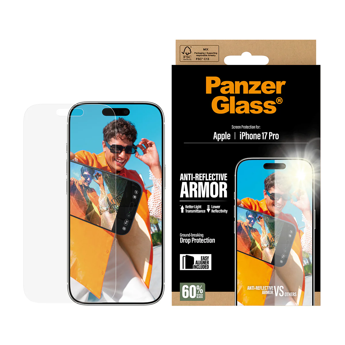 PanzerGlass UWF Glass for iPhone 17 Pro (Anti-Refelctive) - Image 2