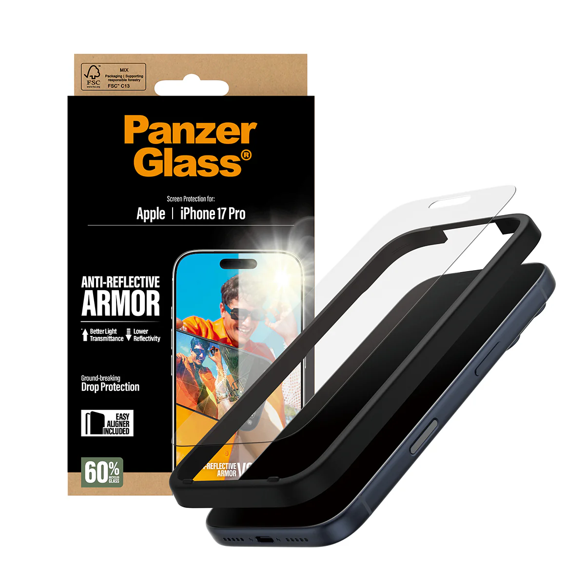 PanzerGlass UWF Glass for iPhone 17 Pro (Anti-Refelctive) - Image 5