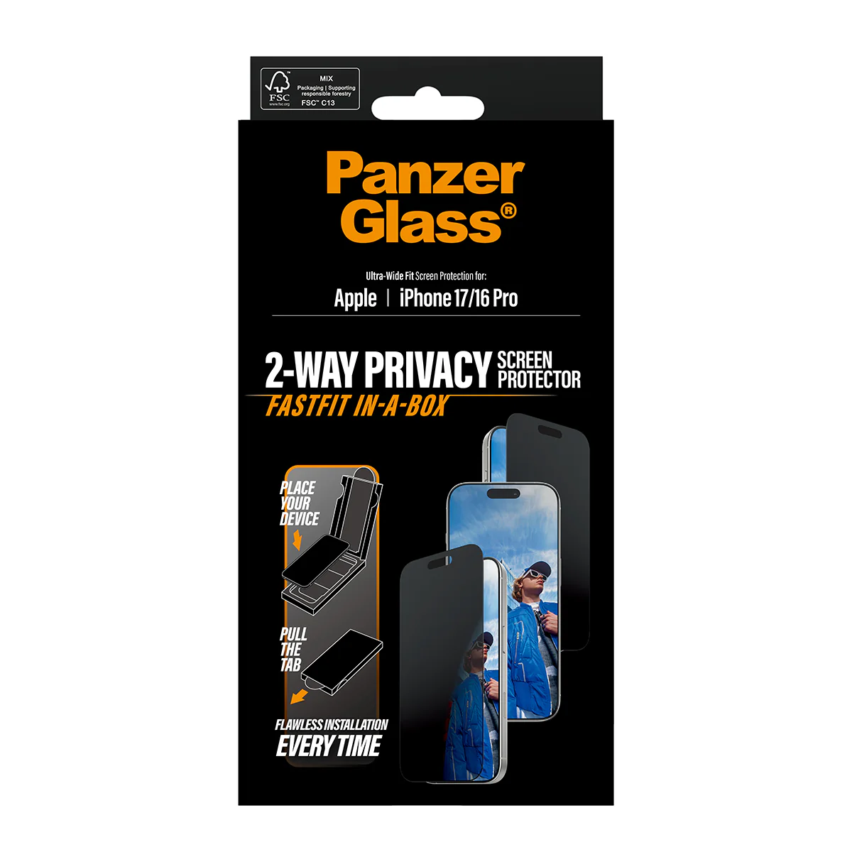 PanzerGlass UWF Glass for iPhone 17 (Privacy) - Image 2