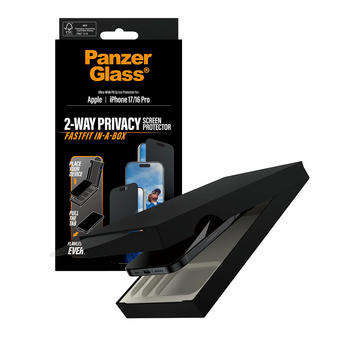 PanzerGlass UWF Glass for iPhone 17 (Privacy) - Image 5