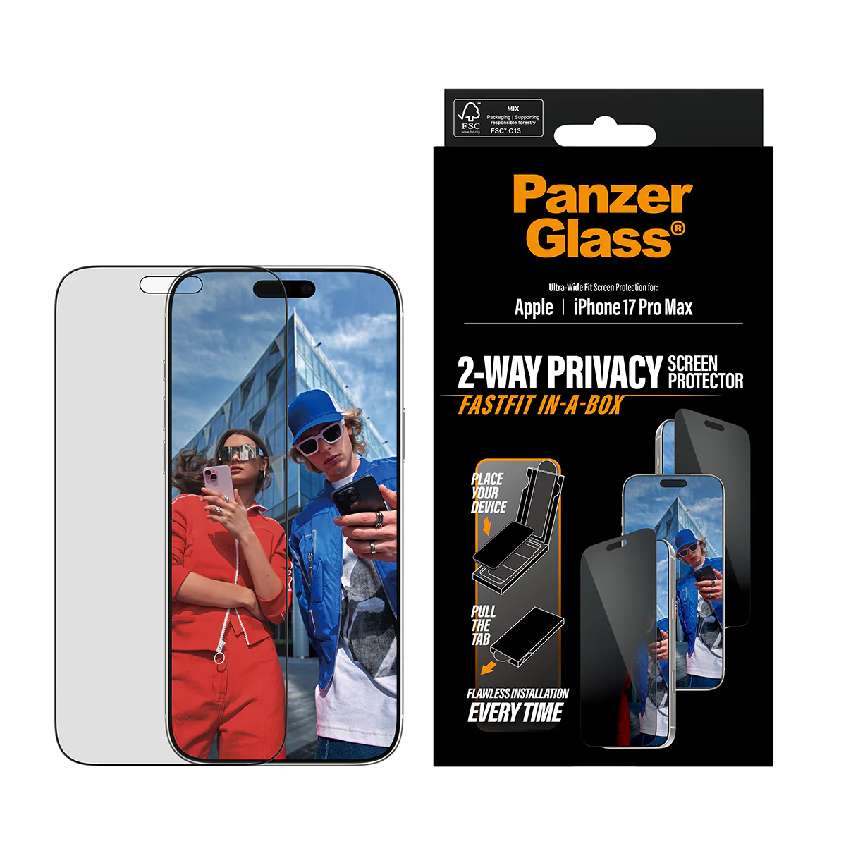 PanzerGlass UWF Glass for iPhone 17 Pro Max (Privacy) - Image 2