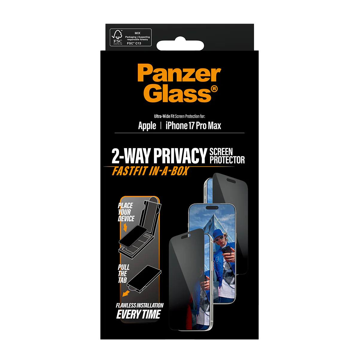 PanzerGlass UWF Glass for iPhone 17 Pro Max (Privacy) - Image 3