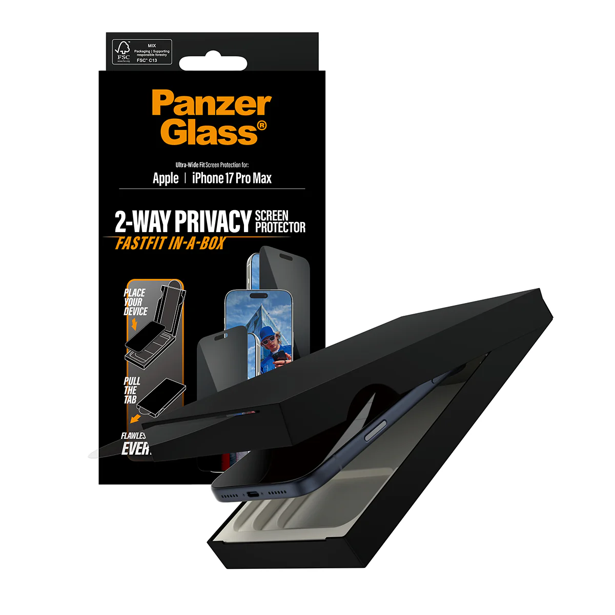 PanzerGlass UWF Glass for iPhone 17 Pro Max (Privacy) - Image 6
