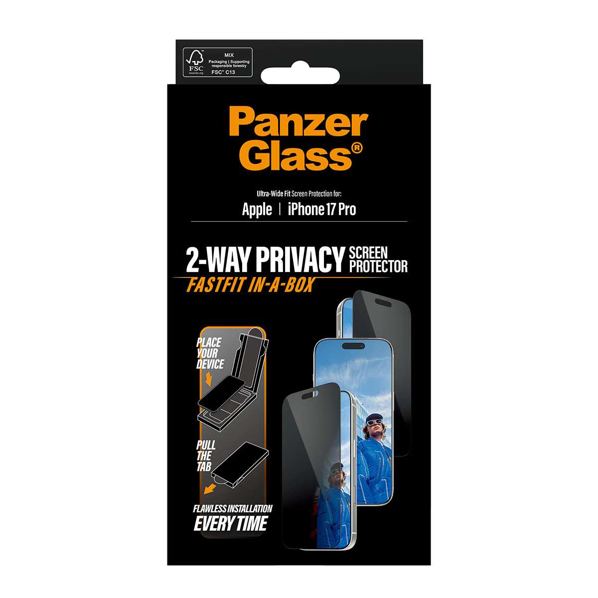 PanzerGlass UWF Glass for iPhone 17 Pro (Privacy) - Image 3