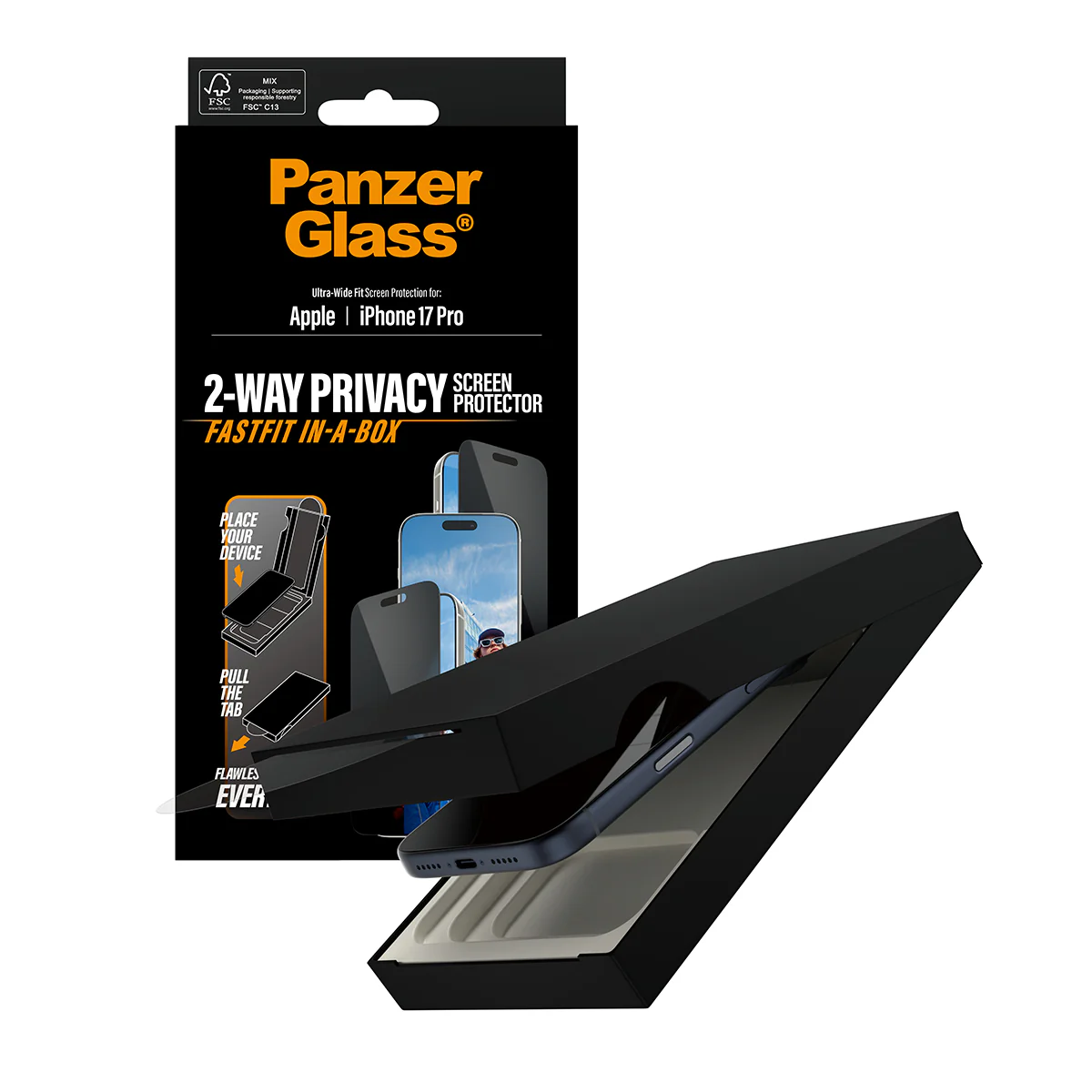 PanzerGlass UWF Glass for iPhone 17 Pro (Privacy) - Image 6