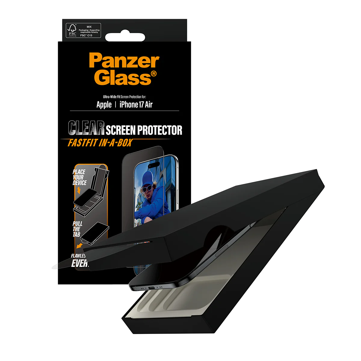 PanzerGlass UWF Glass for iPhone Air (Clear) - Image 5