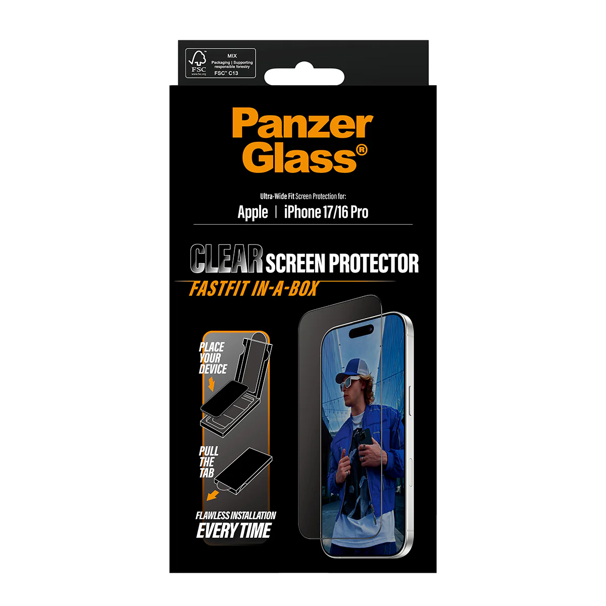PanzerGlass UWF Glass for iPhone 17 (Clear) - Image 3