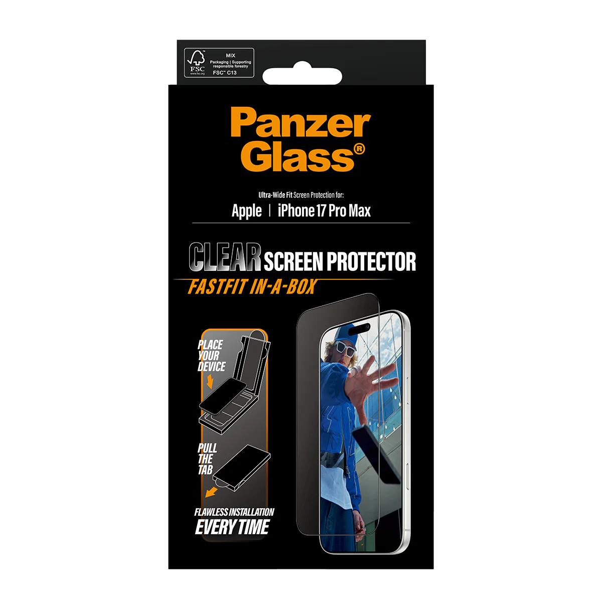 PanzerGlass UWF Glass for iPhone 17 Pro Max (Clear) - Image 3