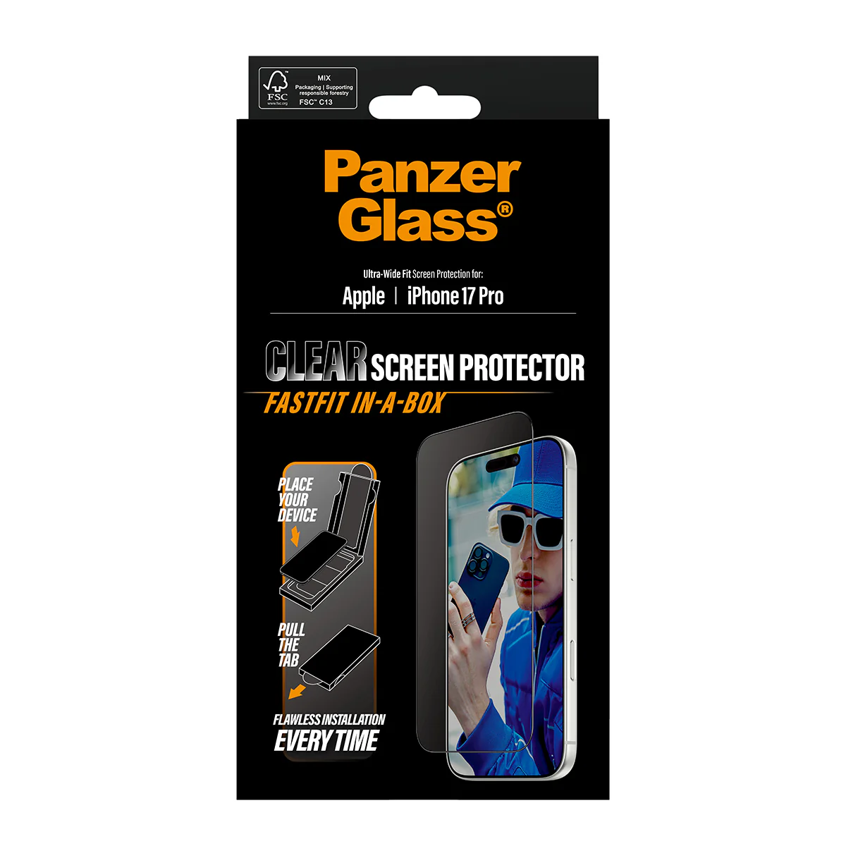 PanzerGlass UWF Glass for iPhone 17 Pro (Clear) - Image 3