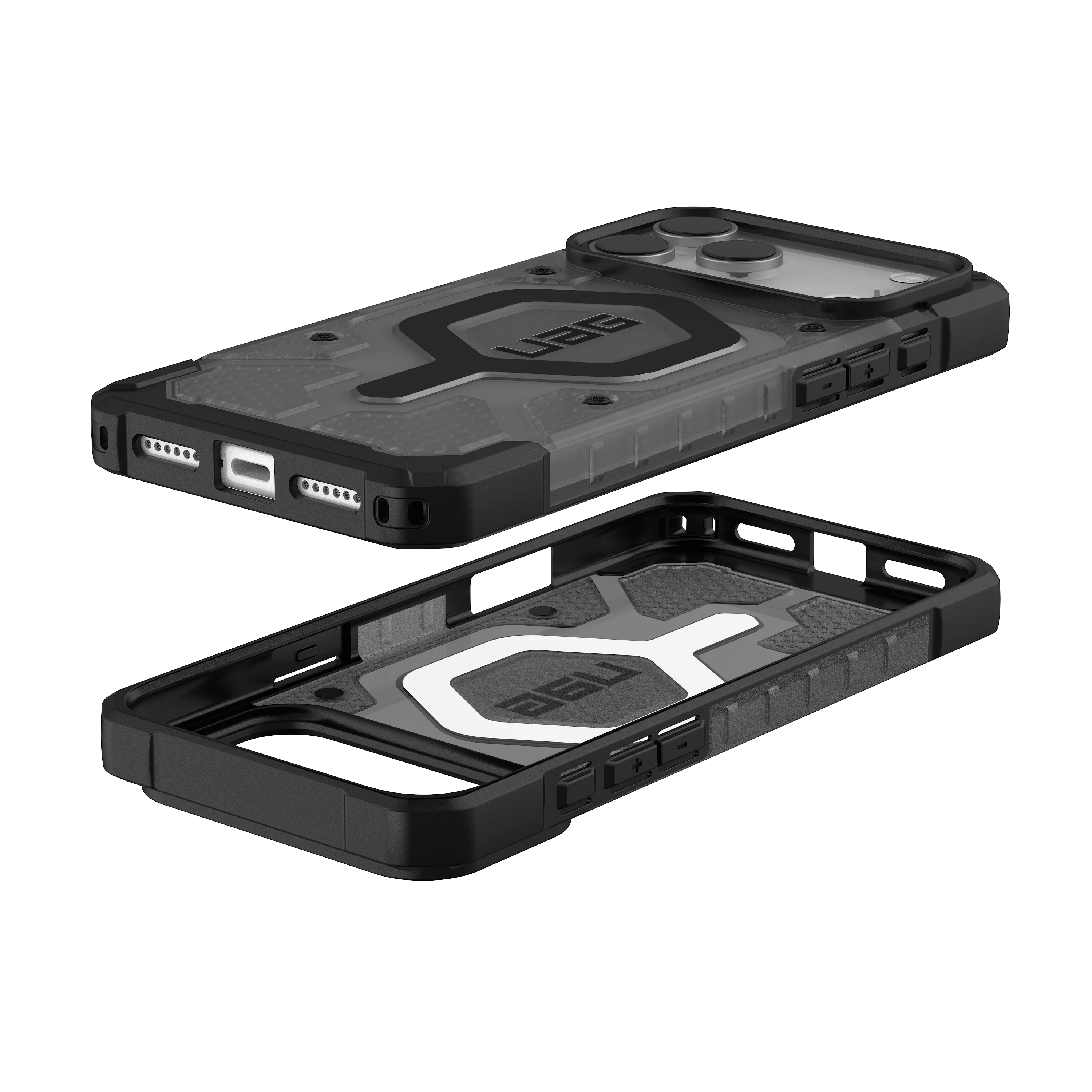UAG iPhone 17 Pro Max Pathfinder Clear MagSafe - Ash/Black - Image 14