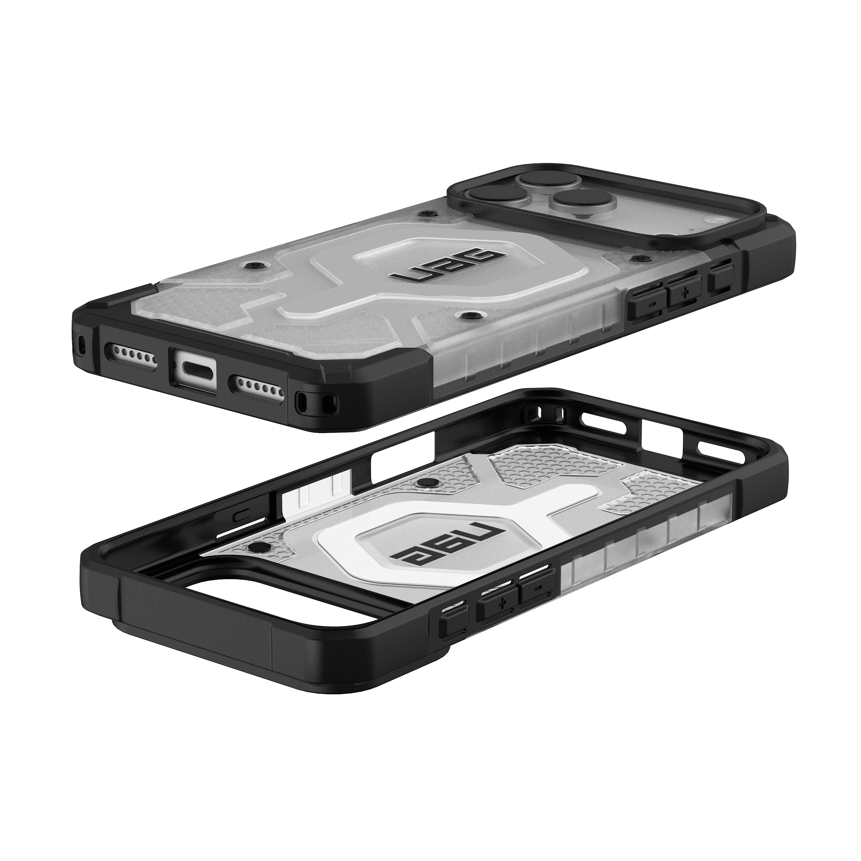 UAG iPhone 17 Pro Max Pathfinder Clear MagSafe - Ice/Silver - Image 14
