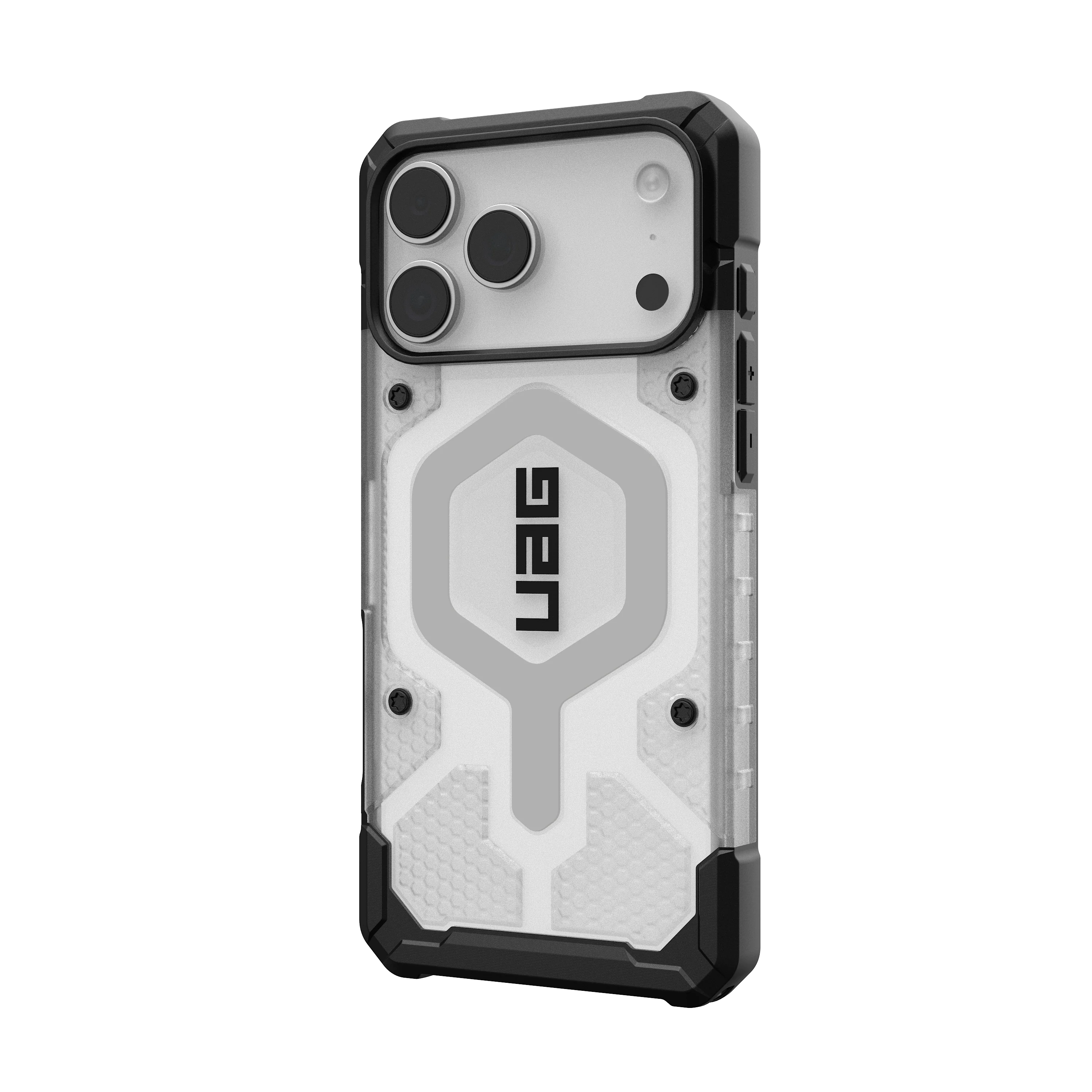 UAG iPhone 17 Pro Max Pathfinder Clear MagSafe - Ice/Silver - Image 3