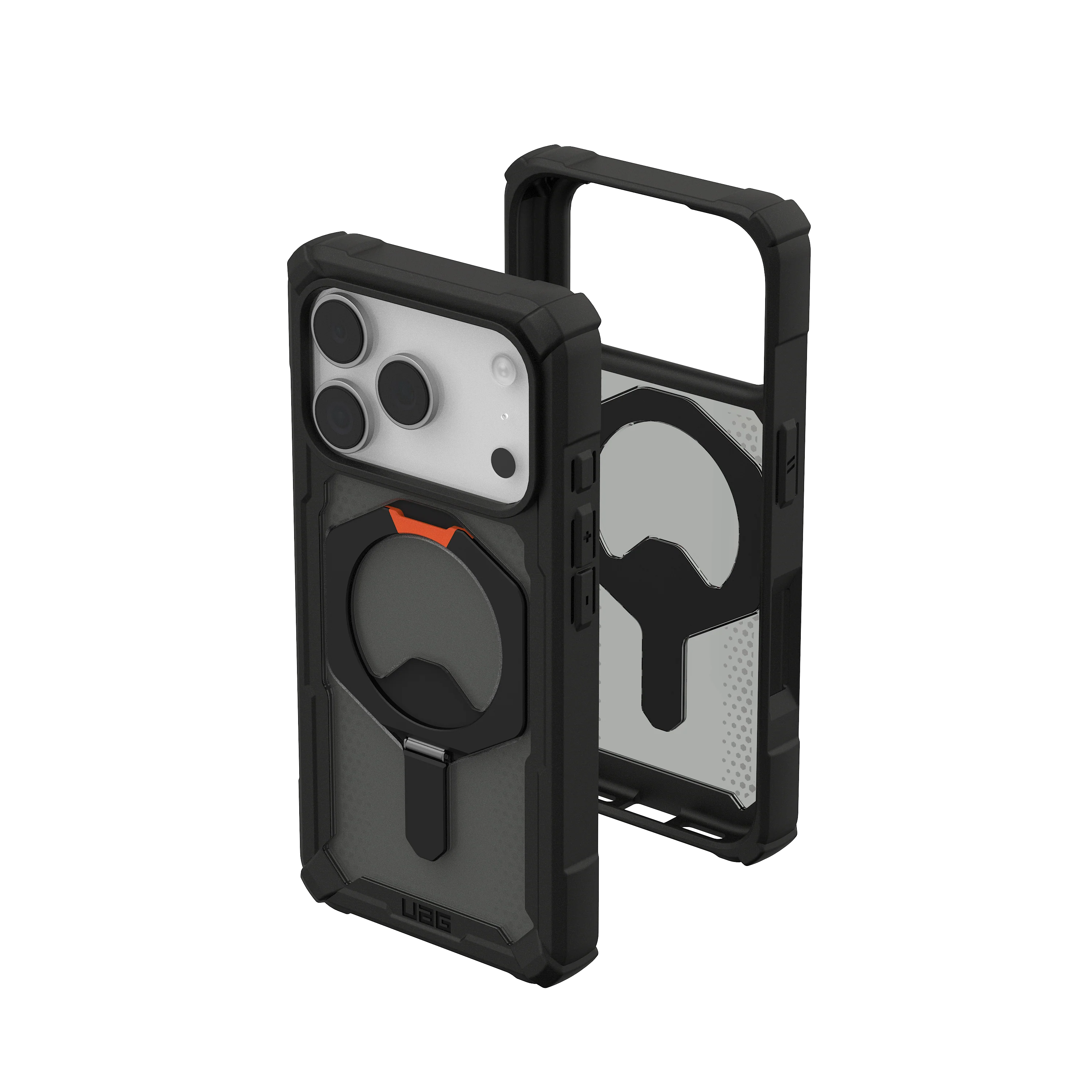 UAG Plasma XTE Magsafe Case for iPhone 17 Pro (Black/Pop Orange) - Image 3