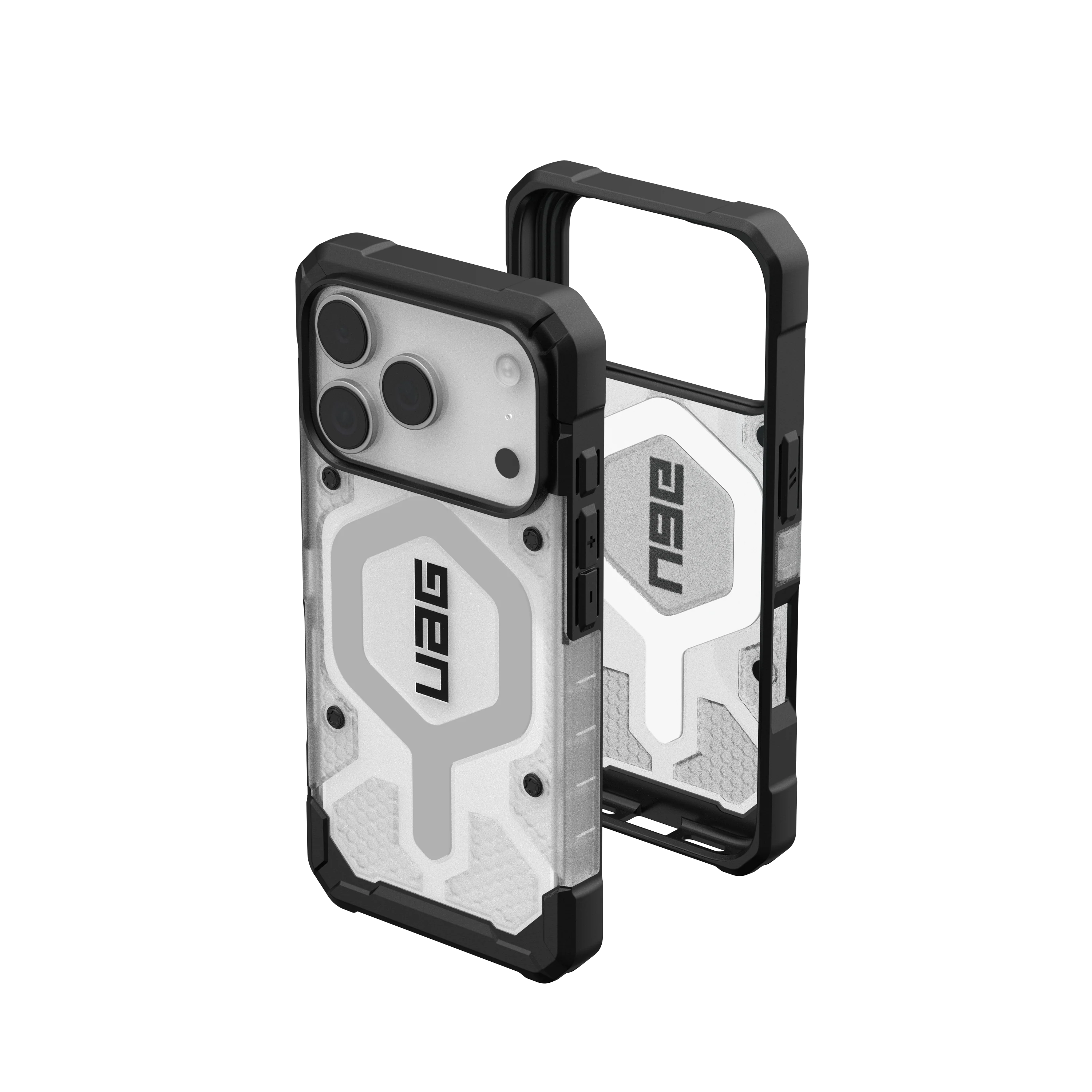 UAG iPhone 17 Pro Pathfinder Clear MagSafe - Ice/Silver - Image 4