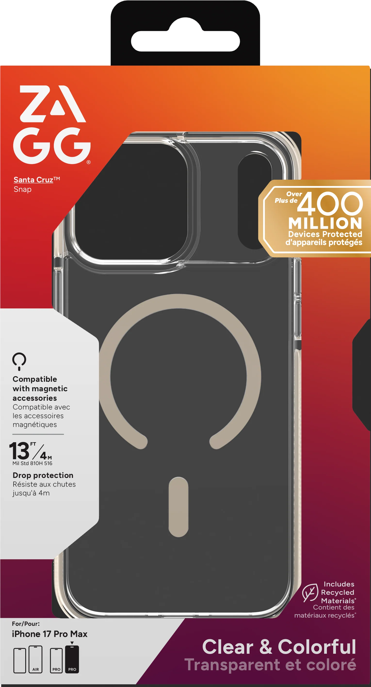 ZAGG Santa Cruz Snap Case iPhone 17 Pro Max - Titanium - Image 2